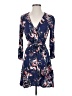 Splendid 100% Rayon Print Blue Casual Dress Size S - photo 1