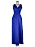 B2 100% Polyester Blue Cocktail Dress Size 10 - photo 1