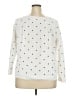 Talbots 100% Pima Cotton Polka Dots White Pullover Sweater Size 2X Petite - photo 2
