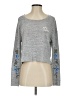 Gilly Hicks Floral Gray Pullover Sweater Size S - photo 1