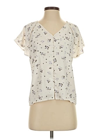 Ann Taylor Short Sleeve Blouse (view 1)