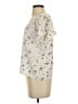 Ann Taylor 100% Polyester Ivory Short Sleeve Blouse Size XS (petite) - photo 5