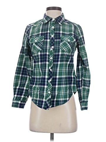 Buttons Long Sleeve Button-Down Shirt (view 1)