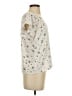 Ann Taylor 100% Polyester Ivory Short Sleeve Blouse Size XS (petite) - photo 4