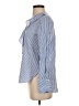 Aqua 100% Rayon Stripes Blue Long Sleeve Blouse Size XS - photo 5