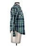 Buttons 100% Cotton Plaid Green Long Sleeve Button-Down Shirt Size S - photo 4