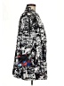 Unbranded Print Silver Black Raincoat Size M (estimated) - photo 4