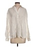 Babaton 100% Lyocell Stripes Ivory Long Sleeve Blouse Size XS - photo 1