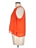 Bisou Bisou 100% Polyester Orange Sleeveless Blouse Size L - photo 5