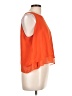 Bisou Bisou 100% Polyester Orange Sleeveless Blouse Size L - photo 4