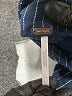Free People Stripes Blue Casual Pants Size 2 - photo 8
