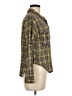 Sans Souci 100% Rayon Tweed Yellow Long Sleeve Button-Down Shirt Size M - photo 4