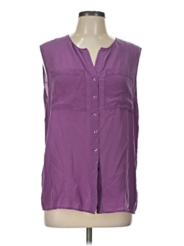 Silence and Noise Sleeveless Button-Down Shirt (view 1)