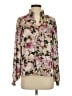 CAbi 100% Polyester Floral Pink Long Sleeve Blouse Size S - photo 1