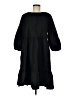 Chico's Solid Black Casual Dress Size Med (1) - photo 1
