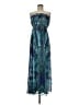 One World 100% Polyester Paisley Teal Blue Casual Dress Size M (estimated) - photo 1