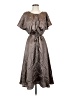 HD in Paris 100% Polyester Metallic Gray Casual Dress Size 2 - photo 1