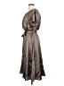 HD in Paris 100% Polyester Metallic Gray Casual Dress Size 2 - photo 5