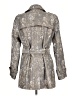 Calvin Klein Paisley Silver Trenchcoat Size L - photo 2