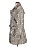 Calvin Klein Paisley Silver Trenchcoat Size L - photo 5