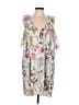 Parker Floral White Casual Dress Size L - photo 1