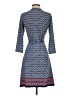 Max Studio Print Blue Casual Dress Size S - photo 2
