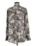 Kut from the Kloth 100% Polyester Floral Gray Long Sleeve Blouse Size M - photo 2
