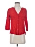 Needle & Thread Red 3/4 Sleeve Button-Down Shirt Size S - photo 1