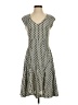 Taylor Chevron-herringbone Gray Casual Dress Size 4 - photo 1