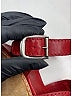 Chloé 100% Cotton Burgundy Wedges Size EU 37 - photo 5