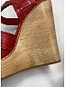 Chloé 100% Cotton Burgundy Wedges Size EU 37 - photo 7