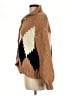 Line & Dot 100% Polyester Brown Cardigan Size M - photo 5