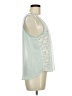 Chloe K Ivory Teal Sleeveless Blouse Size M - photo 4