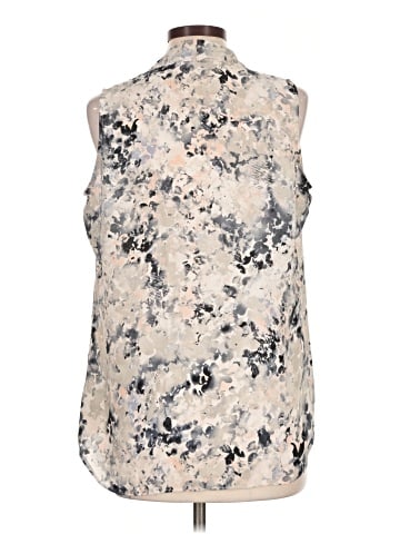Rose + Olive Sleeveless Blouse (view 2)