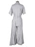 Esby 100% Linen Stripes Gray Jumpsuit Size XS - photo 2