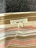 Mine 100% Polyester Stripes Tan 3/4 Sleeve Blouse Size L - photo 7