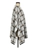 Ann Taylor LOFT 100% Acrylic Gray Tan Poncho Size M - photo 4