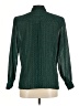 Tess 100% Polyester Green Long Sleeve Blouse Size 8 - photo 2