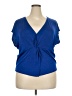 MNG Blue Short Sleeve Top Size XXL - photo 1