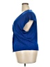 MNG Blue Short Sleeve Top Size XXL - photo 5