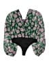 Lulus 100% Polyester Green 3/4 Sleeve Blouse Size L - photo 1