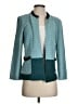 misook Chevron-herringbone Teal Blazer Size S - photo 1