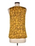 The Limited 100% Polyester Yellow Sleeveless Blouse Size M - photo 2