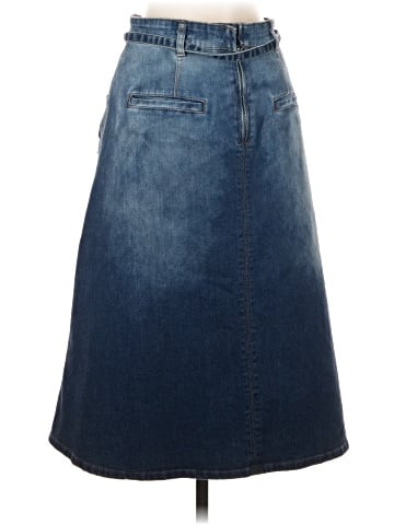 Pilcro and the Letterpress Denim Skirt (view 2)