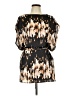 Derek Lam 100% Polyester Print Brown Black Casual Dress Size L - photo 1