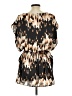 Derek Lam 100% Polyester Print Brown Black Casual Dress Size L - photo 2