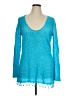 Lilly Pulitzer 100% Cotton Teal Pullover Sweater Size XL - photo 1