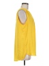 Pleione 100% Polyester Yellow Sleeveless Blouse Size M - photo 4