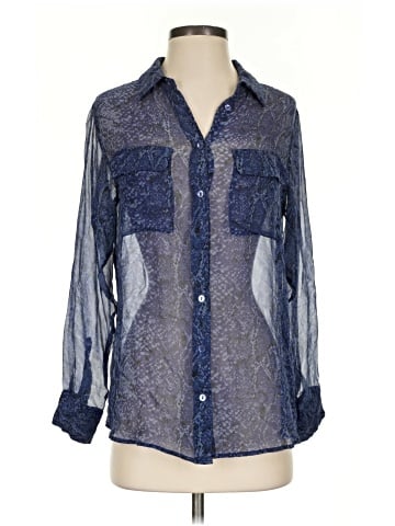 Equipment 3/4 Sleeve Silk Top (view 1)