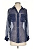 Equipment 100% Silk Paisley Blue 3/4 Sleeve Silk Top Size S - photo 1